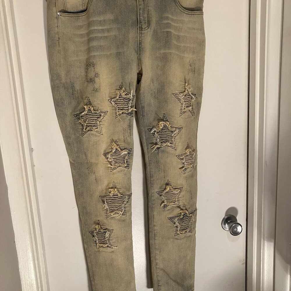 Destroyed Star Jeans Men's 38 NWT